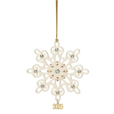 Lenox 2025 Gemmed Snowflake Ornament