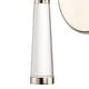 preview thumbnail 3 of 9, Baxter 1 Light Polished Nickel Sconce - 5'' W x 15'' H x 7'' D