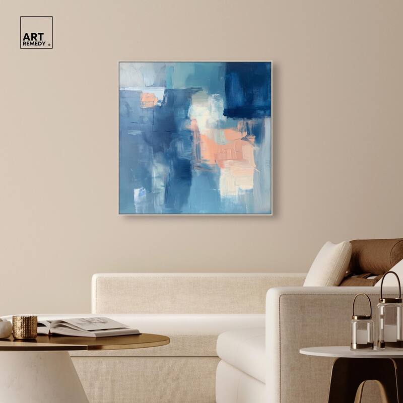 Whispering Blue II Canvas by Art Remedy