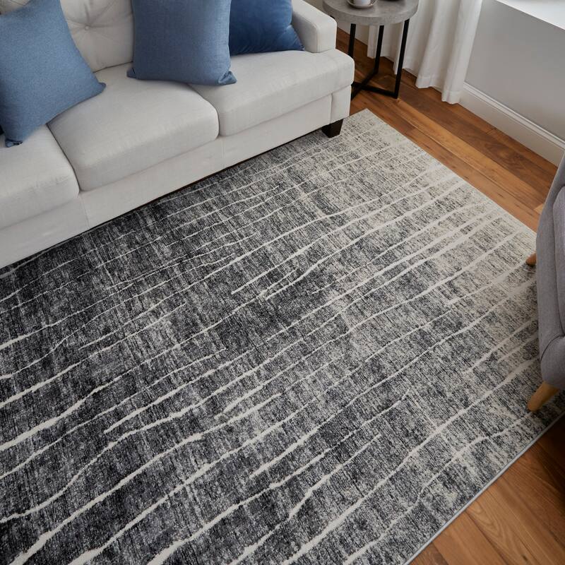 Grand Bazaar Kiba Machine Made Abstract Transitional Area Rug