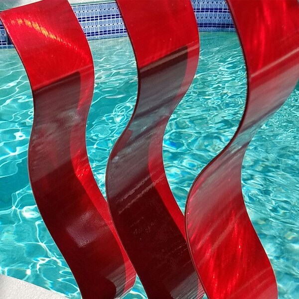 Statements2000 Metal Sculpture Large Abstract Red Yard Art Decor by Jon Allen 