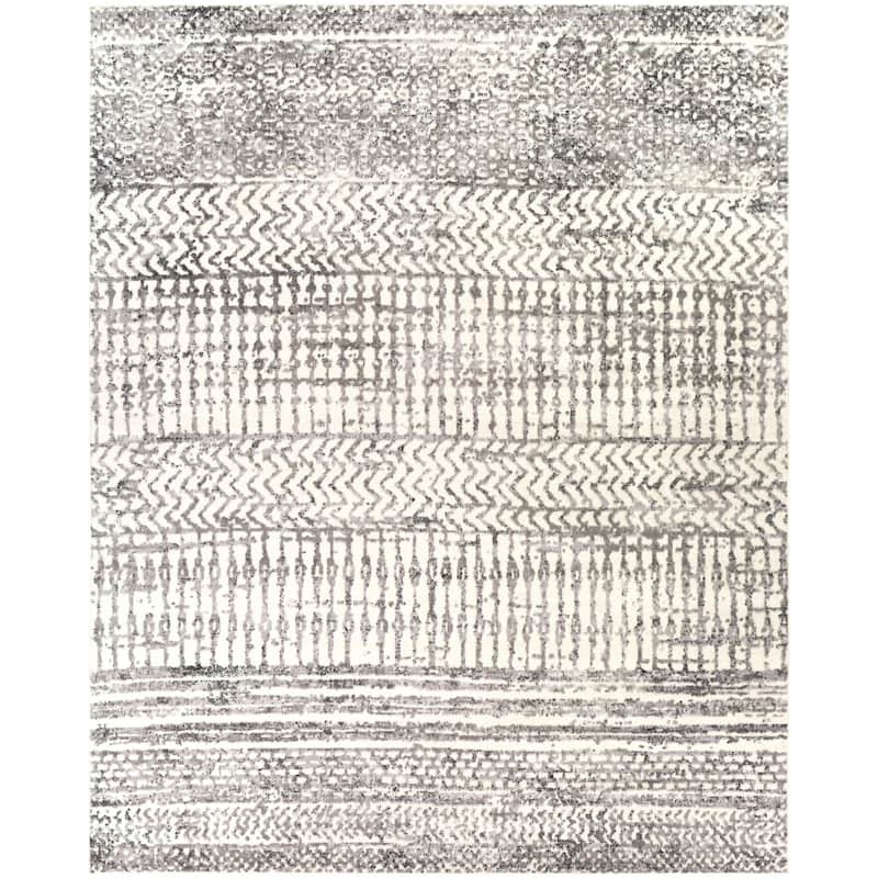 Livabliss Pisa Distressed Moroccan Stripe Area Rug