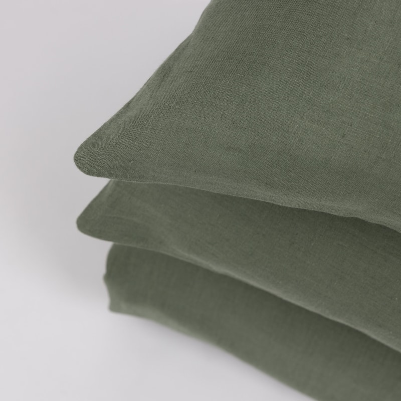 Manoli, Linen, Dusty Green, Duvet Cover Set