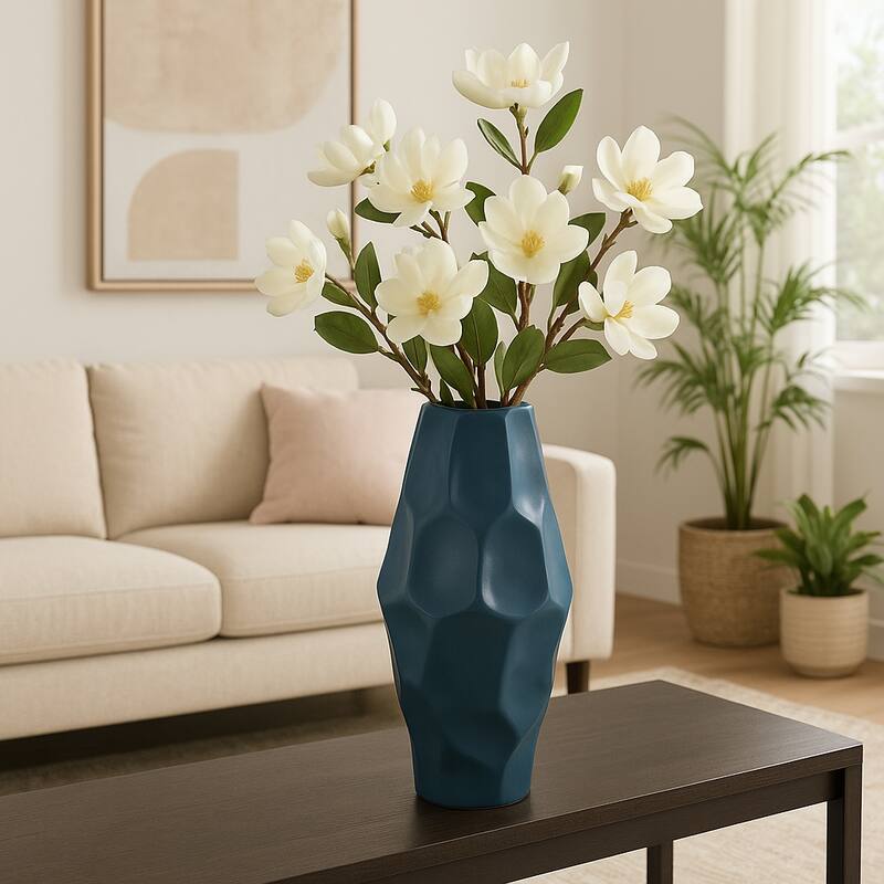 Ceramic Modern Arleta Decorative Vase - Teal