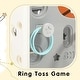 preview thumbnail 9 of 49, Freestanding Castle Climbing Playset with Slide, Tunnel, Ring Toss, and Basketball Hoop - Toy Storage Organizer for Kids