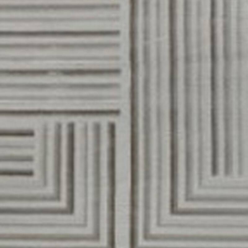 Dary 8 x 10 Large Area Rug, Maze Style Geometric Pattern, Taupe and Gray - 8' x 10'