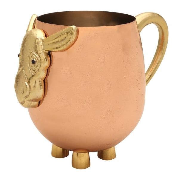 Two Moscow Mule Mugs with Collectors Box | Moscow Copper Mulehead