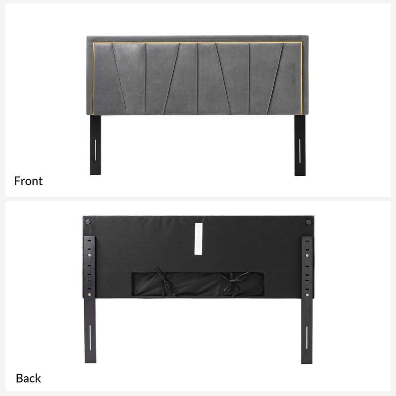 Eberhard Upholstered Tufted Contemporary Adjustable Wall-Mounted Headboard By HULALA HOME