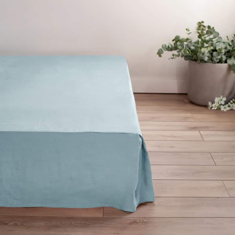 100% French Linen Bedskirt by BOKSER HOME