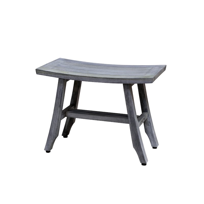 CoastalVogue Satori 24in Wide ShowerBench in a Gray Finish