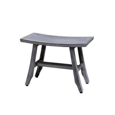 CoastalVogue Satori 24in Wide ShowerBench in a Gray Finish