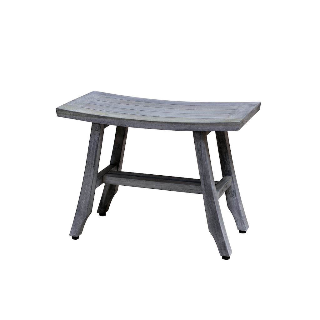 CoastalVogue Satori 24in Wide ShowerBench in a Gray Finish