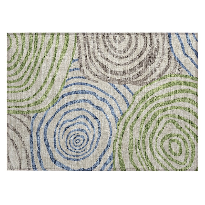 Machine Washable Indoor/ Outdoor Chantille Contemporary Dimensions Rug