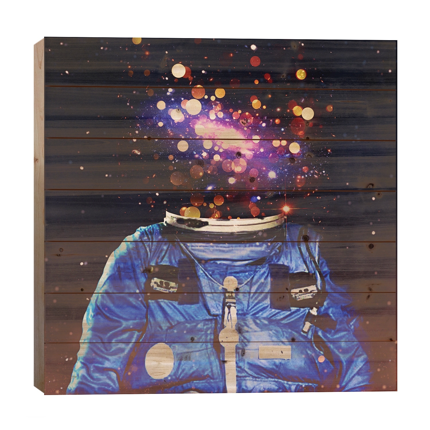 Meteoric Charm Print On Wood by Seamless - Multi-Color