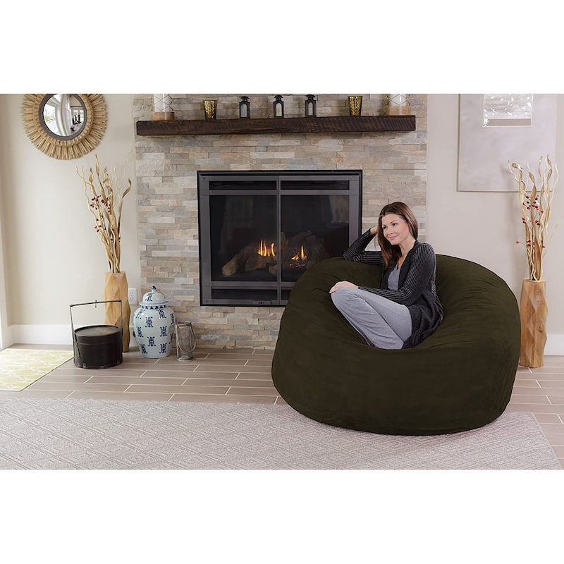 Bean Bag Chair 5-foot Memory Foam Removable Cover Bean Bags