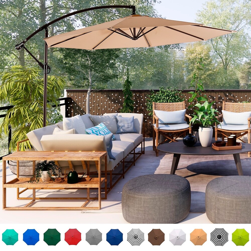 UV Protected Bosmere Protector 5000 L 216cm circ.152cm Outdoor Protection – 5 Year Guarantee MB596 Cantilever Parasol Garden Umbrella Cover – Black – 100% Waterproof