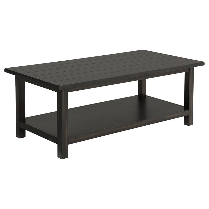 Castleton Wood Coffee Table with Shelf