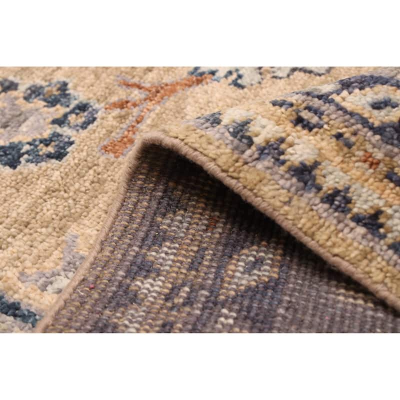 ECARPETGALLERY Hand-knotted Jules Serapi Khaki Wool Rug - 8'11 x 11'11