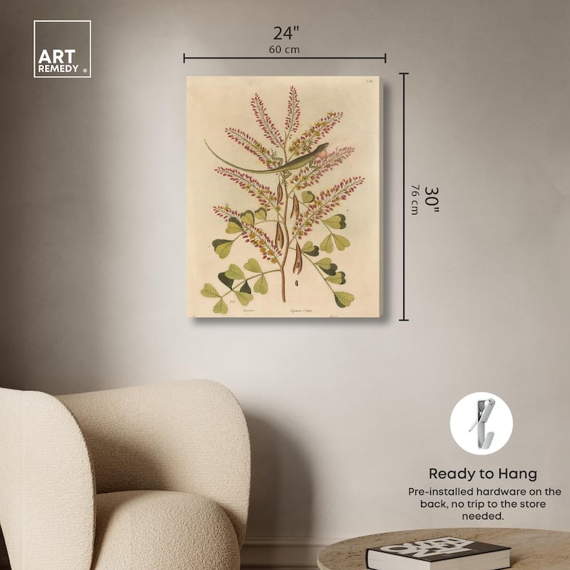 Green Lizard Canvas by Art Remedy, Gallery Wrapped