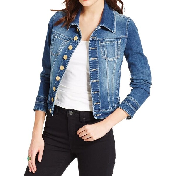Shop Jag Womens Savannah Jean Jacket Button Closure Long Sleeves - Free Shipping On Orders Over 
