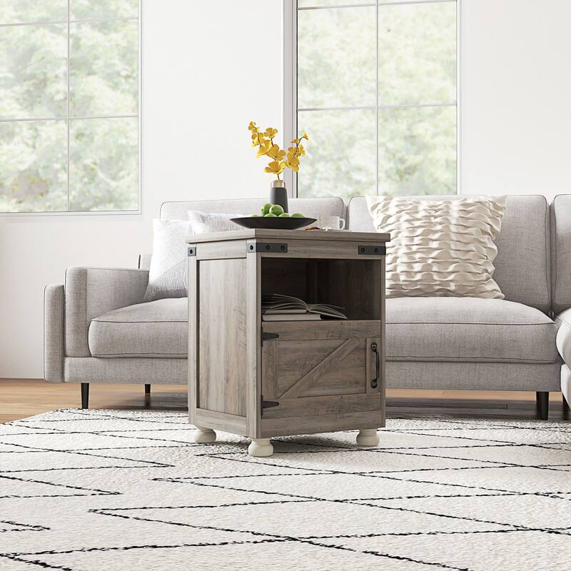 Small Side Table Sofa Table with Storage