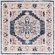 preview thumbnail 5 of 5, SAFAVIEH Luna Elira Oriental Medallion Rug 6'7" Square - Navy/Beige - Square