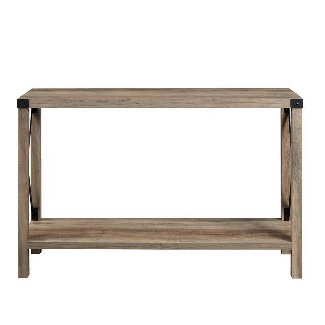 The Gray Barn 46-inch Kujawa X-frame Entry Table