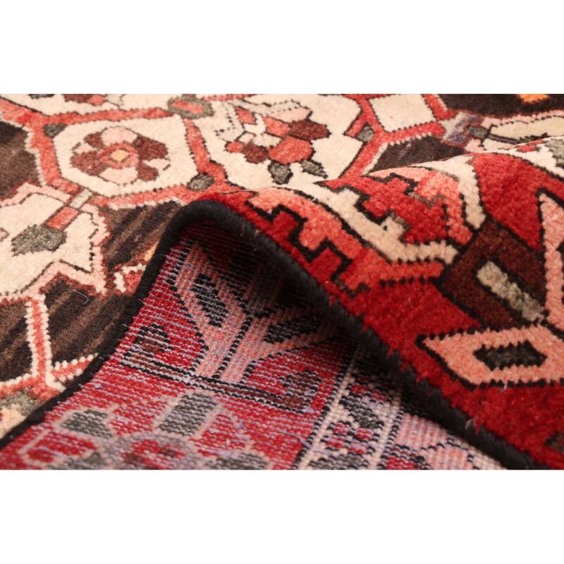 ECARPETGALLERY Hand-knotted Anadol Dark Red Wool Rug - 4'10 x 7'9