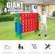 preview thumbnail 18 of 20, Jumbo 4-to-Score Giant Game Set with 42 Jumbo Rings and Quick-Release Slider - 47.5" x 17" x 41" (L x W x H)