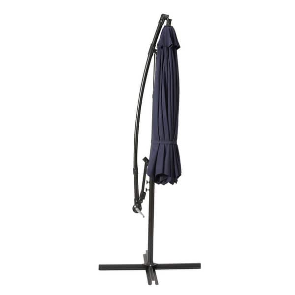 le conte metz 10 ft. offset hanging patio umbrella BLUU BANYAN ft Outdoor Cantilever Umbrella Umbrellas, 24 Month Fade Resistance & Water-repellent UV Protection and weather Kozyard 10' Offset Cantilever Hanging