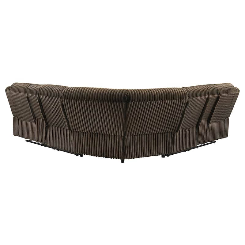 Atkinson Upholstered Reclining Sectional Sofa - 117" x 117" x 40.5"