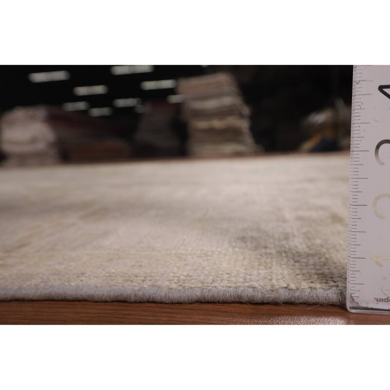 Vegetable Dye Oushak Area Rug Turkish Hand-Knotted Wool Carpet - 8'1"x 10'0"