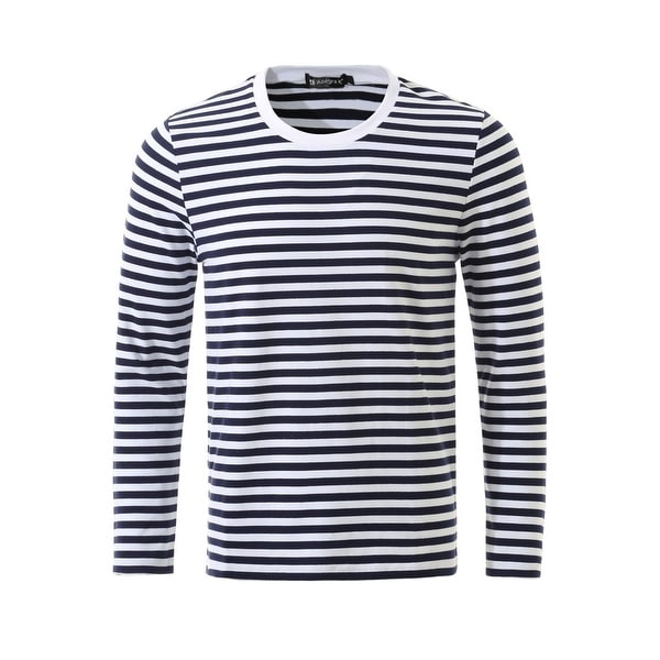 black and white striped long sleeve t shirt mens
