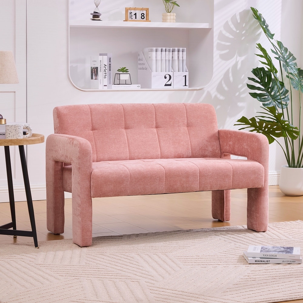 Modern Double Armchair Living Room & Bedroom Compact Upholstered Sofa Leisure Sofa