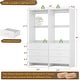 preview thumbnail 23 of 81, Cimly Closet System with Wood Drawers and Hanging Rods, Organizer Wardrobe for Walk-in and Reach-in Closet