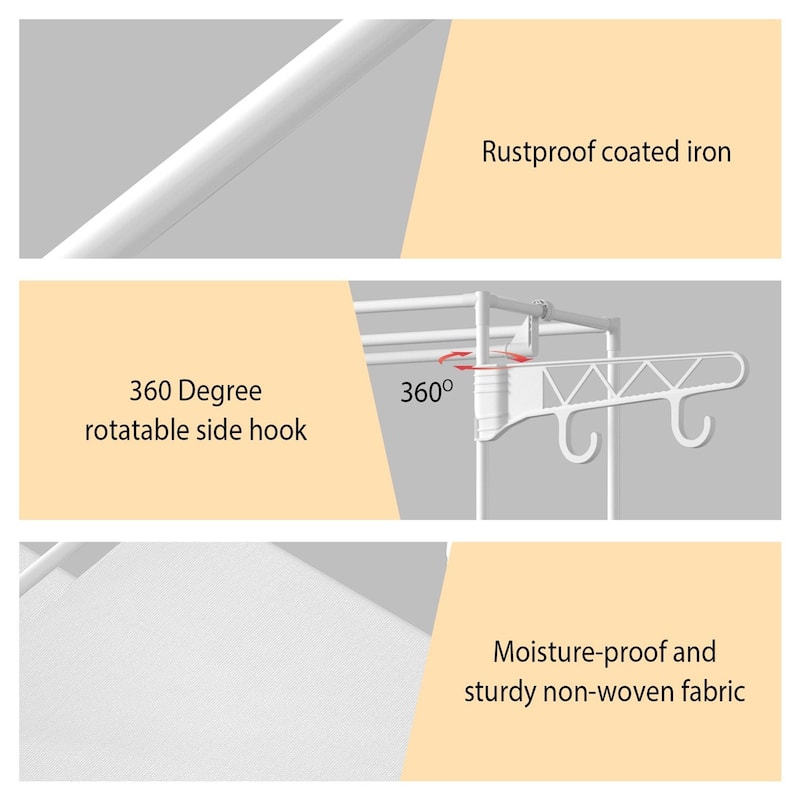 Multifunctional Freestanding Garment Rack Organizer