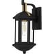 preview thumbnail 2 of 5, Crestfield 1-Light Matte Black Outdoor Wall Lantern