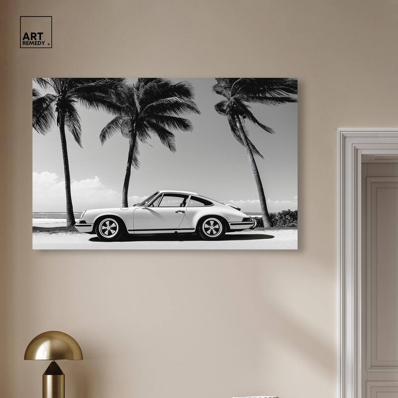 Analog Vintage Car Canvas by Art Remedy, Gallery Wrapped