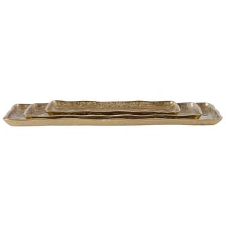 Uttermost Artisan Antique Gold Trays (Set of 3)