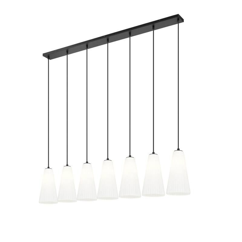 Z-Lite 3043P7-7L Farrell 7 Light 54" Wide Linear Chandelier