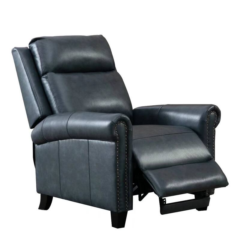 Genuine Leather Adjustable Single Sofa with Comfortable Arms and Back for Living Room