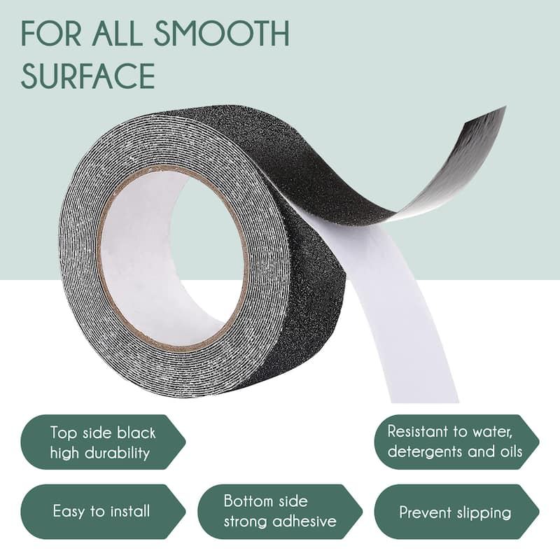 Non-Slip Grip Tape - Waterproof Non-Skid Adhesive Tape For Stairs, - Heavy Duty PEVA Safety Anti Slip Tape