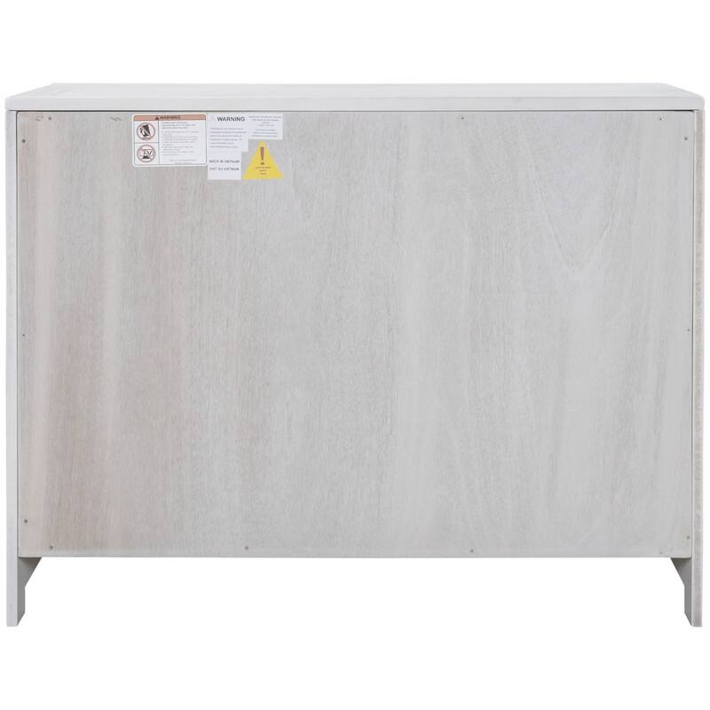 Farmhouse Buffet Cabinet, Accent Storage Cabinet with Doors and Adjustable Shelf, Sideboard Entryway Cabinet for Living Room