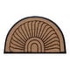 preview thumbnail 7 of 16, A1HC Sunburst Half Moon Tapered Edge Rubber Coir Doormat Outdoor Mat 24"X36"