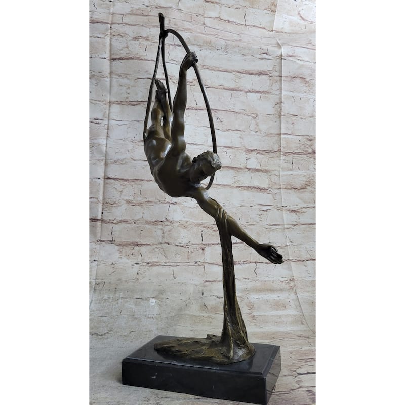Cirque Du Soleil Acrobat Circus Performer Bronze Statue Sculpture Original Vitaleh Art