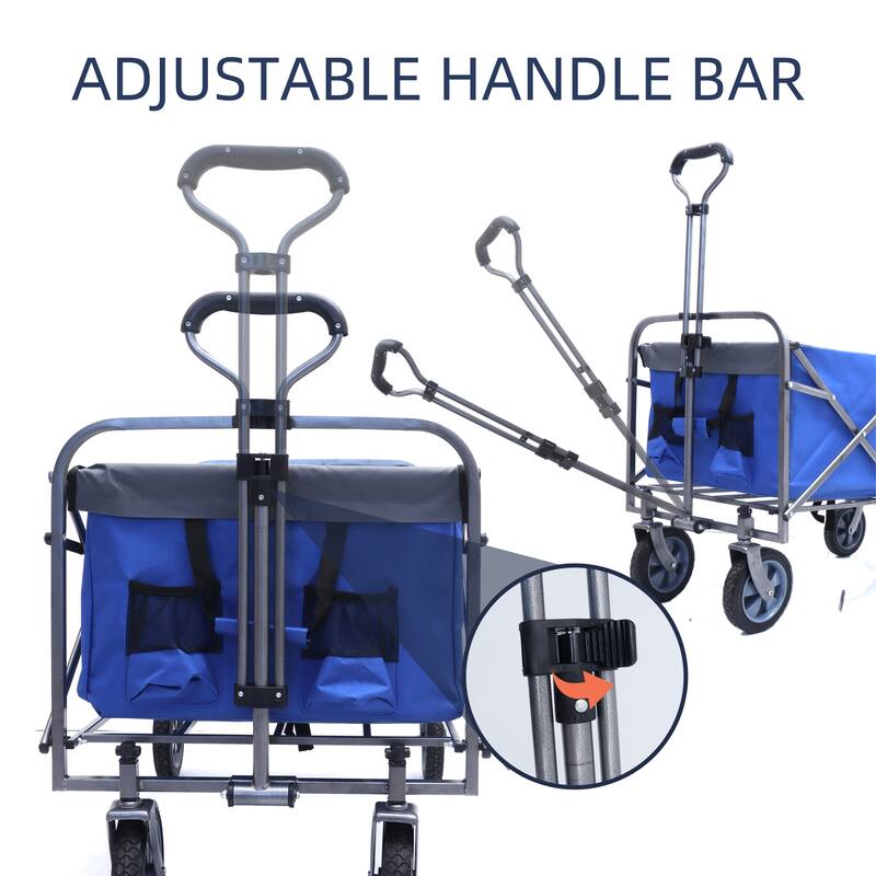 Beach Trolley Cart Camping Folding Wagon