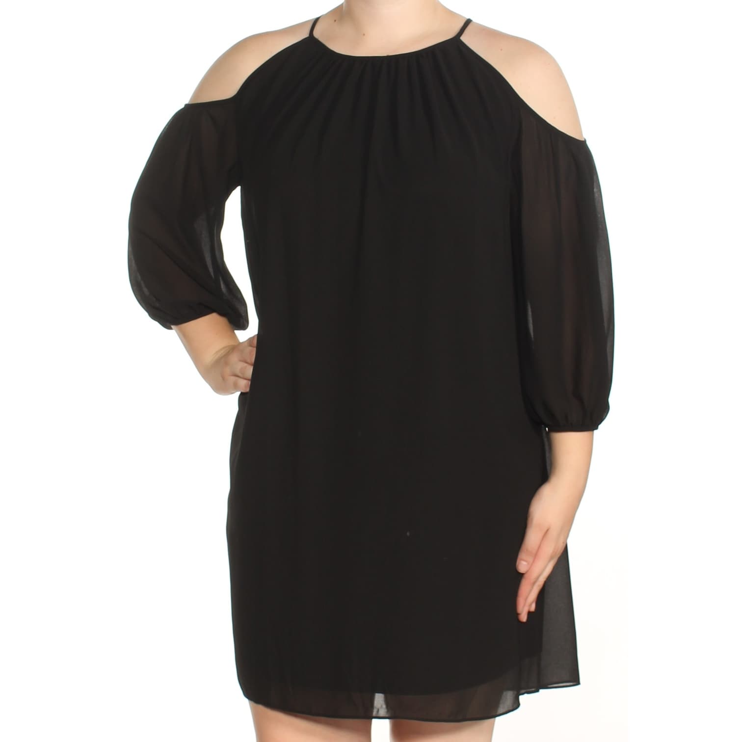 black dress size 18 with sleeves