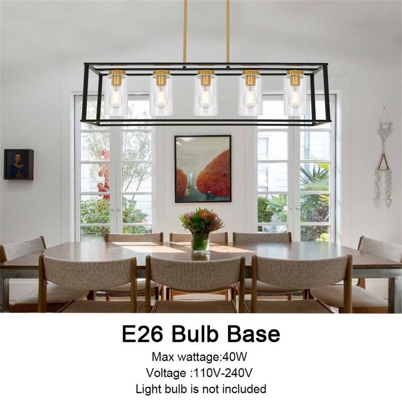 Modern Industrial 5-Light Pendant