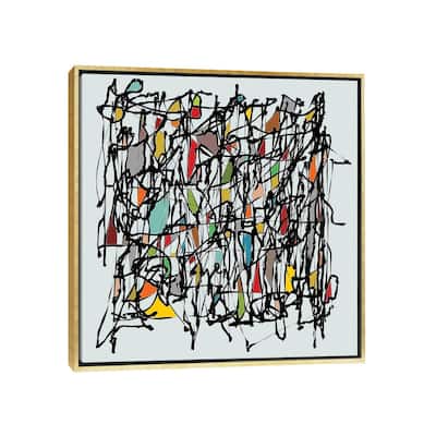 iCanvas "Pollock Wink II" by Angel Estevez Framed Canvas Print