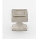 preview thumbnail 2 of 3, Alno Cube 1-1/4 Inch Square Transitional Cabinet Knob Satin Nickel